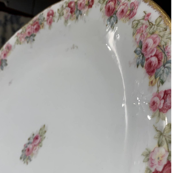 Antique Limoges France Rose 12" Platter Elite L France Higgins & Seiter - Picture 7 of 7